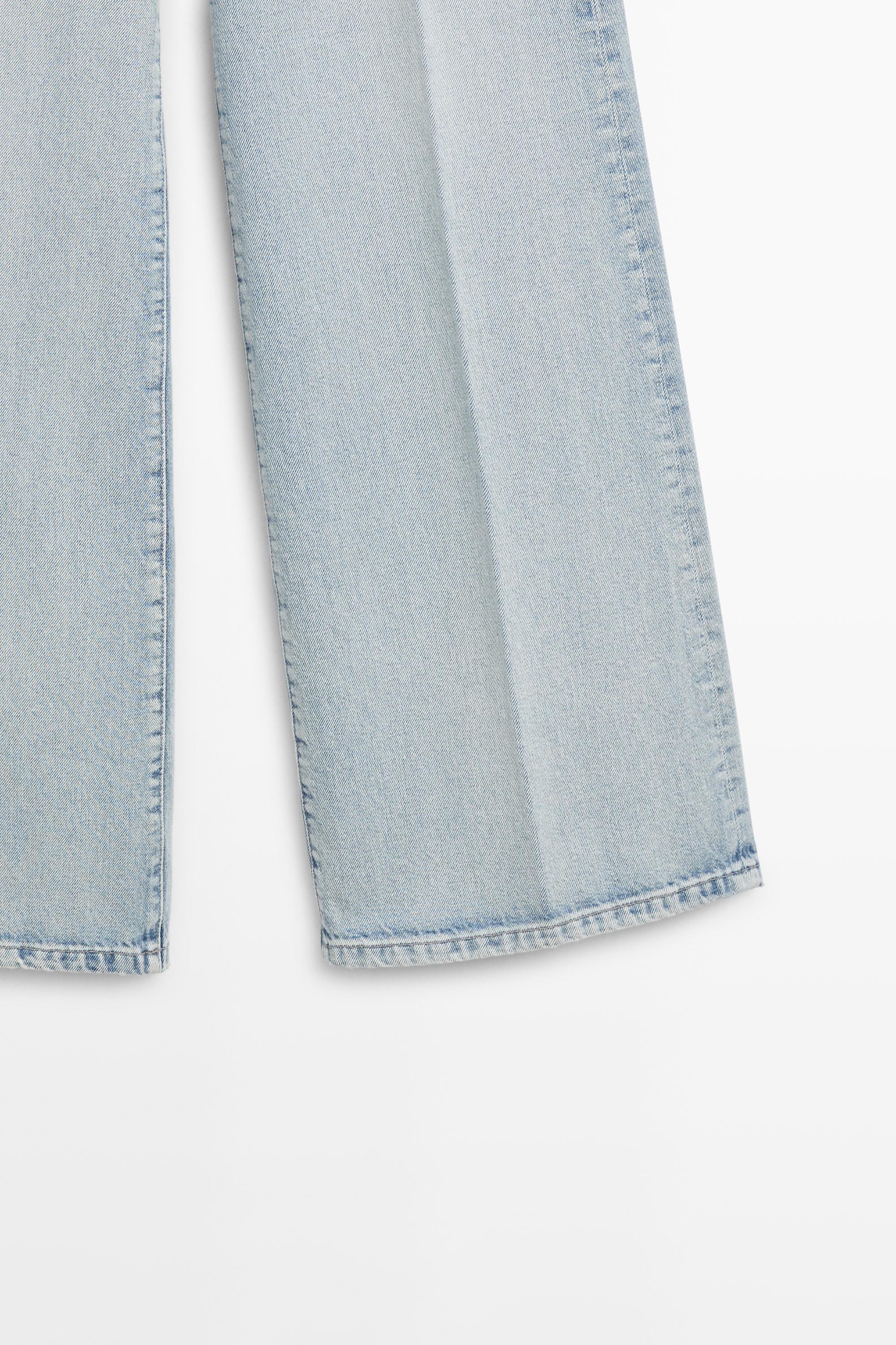 High-waist palazzo jeans
